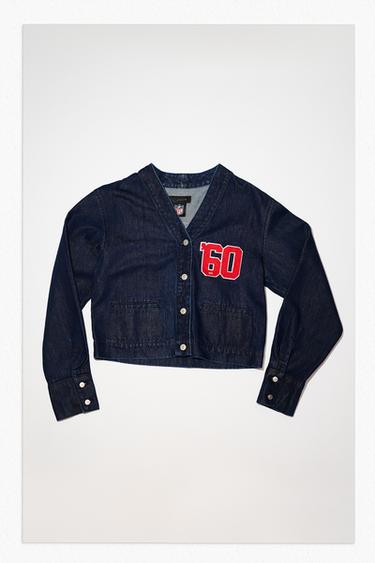 SOBRECAMISA DENIM TRF NFL PATRIOTS - Índigo oscuro de Zara