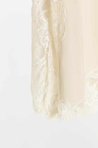 TOP STYLE LINGERIE EN DENTELLE ZW COLLECTION - Écru de Zara - Image 6