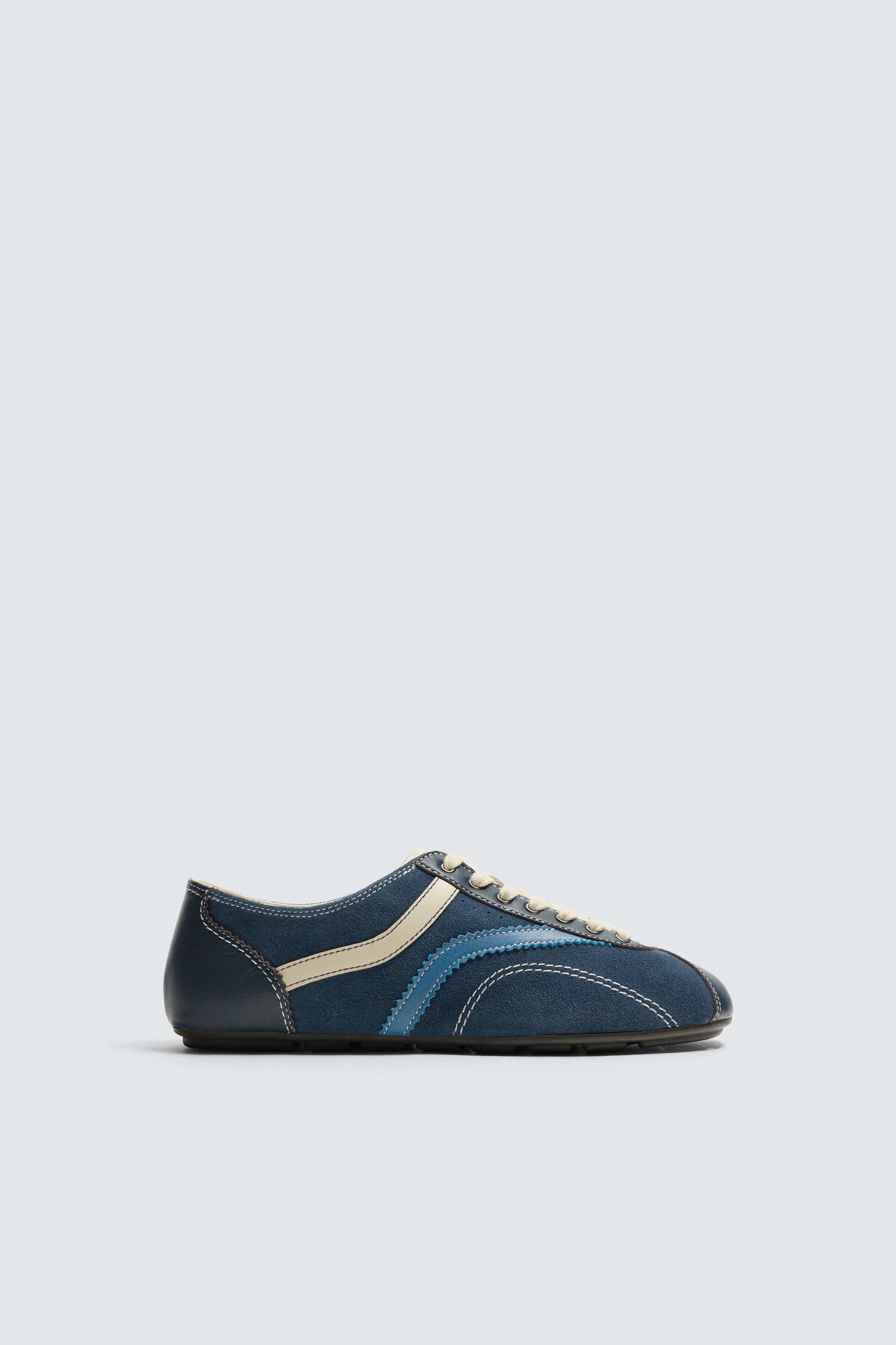 レザー HARRY LAMBERT for ZARA x DISNEY スニーカー - ブルー