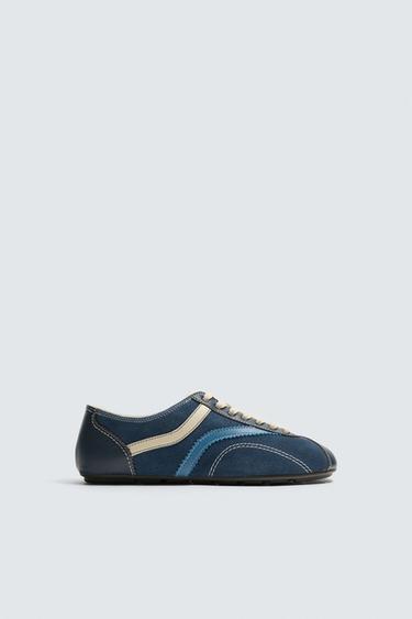 GIÀY THỂ THAO DA HARRY LAMBERT FOR ZARA x DISNEY - Xanh Dương từ Zara - Hình ảnh 0