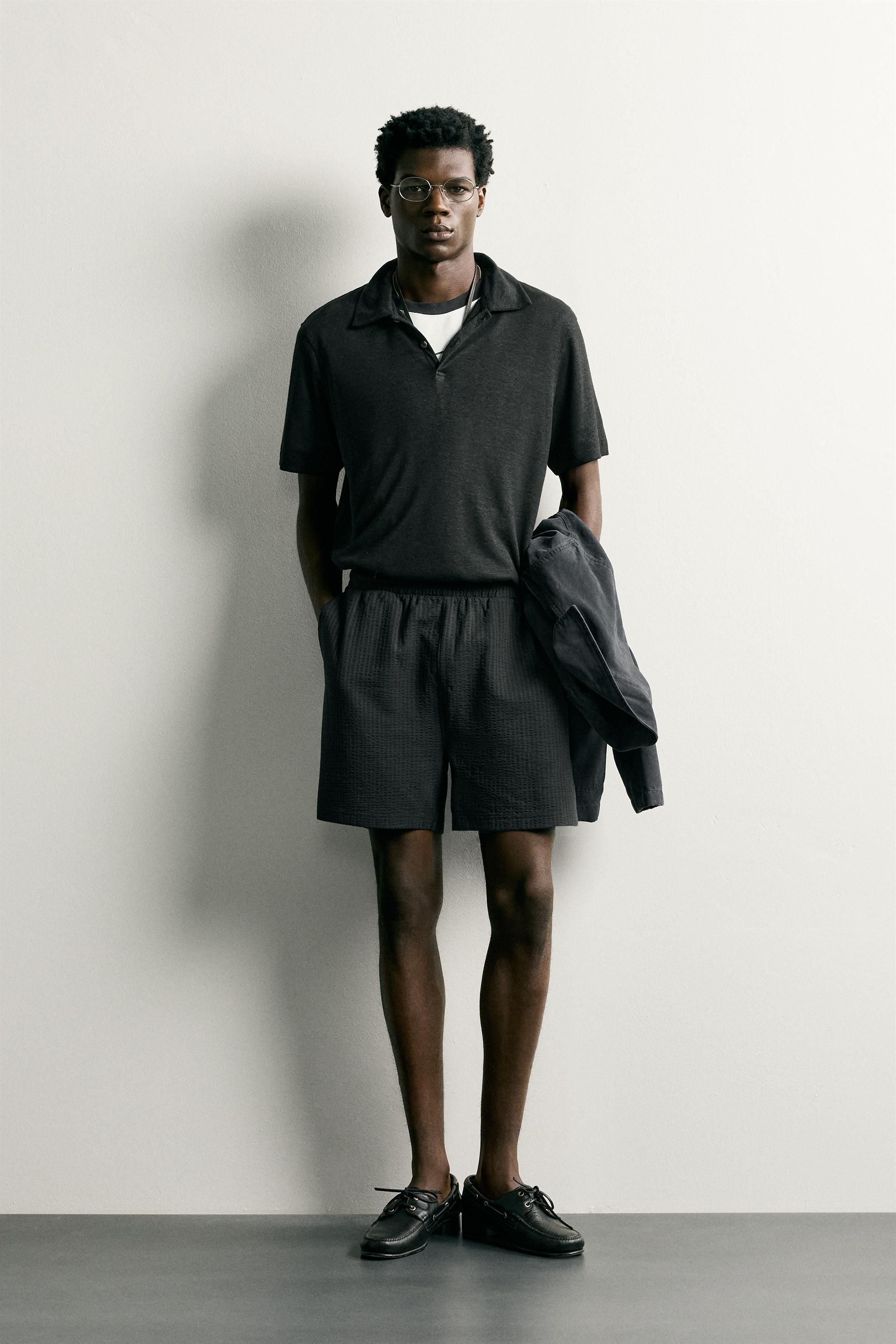 COMFORT SEERSUCKER REGULAR FIT SHORTS