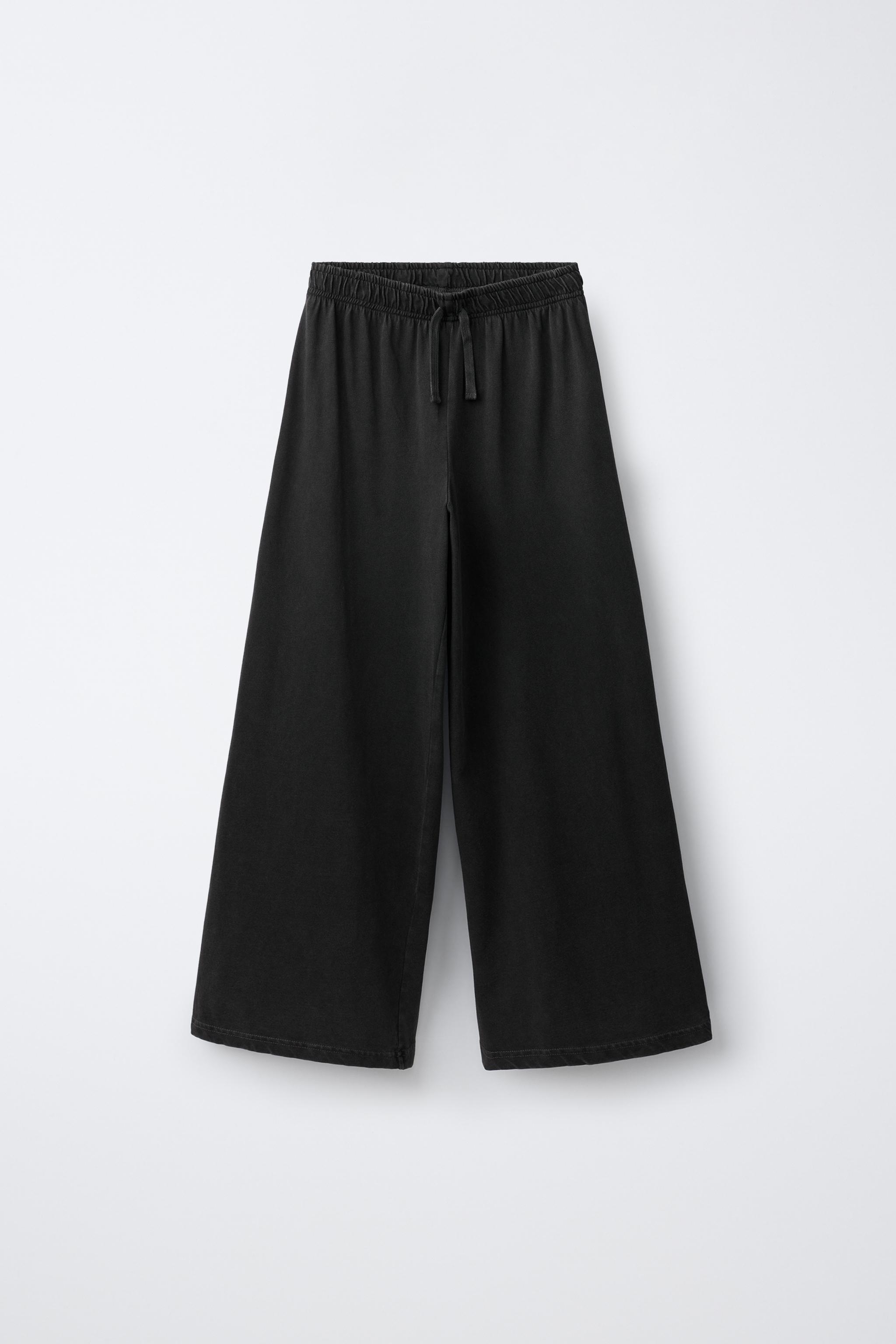 Детские брюки Zara WASHED EFFECT STAR WIDE-LEG PANTS — фото 2