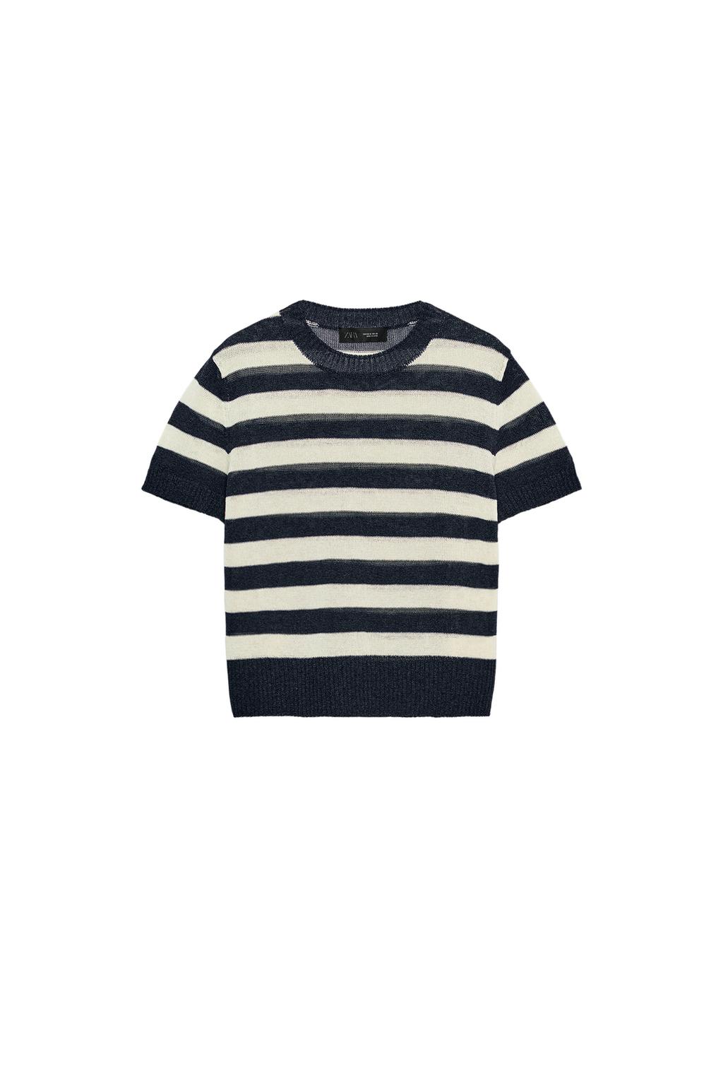 SHORT SLEEVE KNIT TOP - image 3