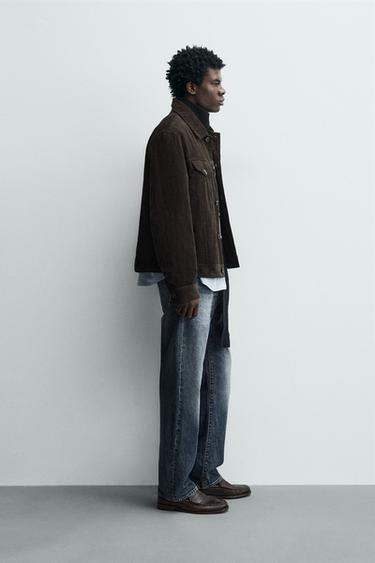 REGULAR FIT CORDUROY JACKET - Brown by Zara - Image 3