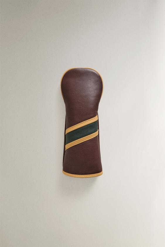 CAPA TACO DE GOLFE COURO TIPO HYBRID - Marrom / Verde da Zara - Imagem 0