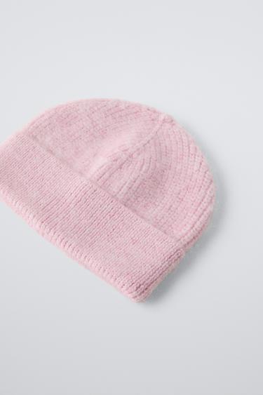 KNIT SKI COLLECTION BEANIE - Pastel pink by Zara - Image 1