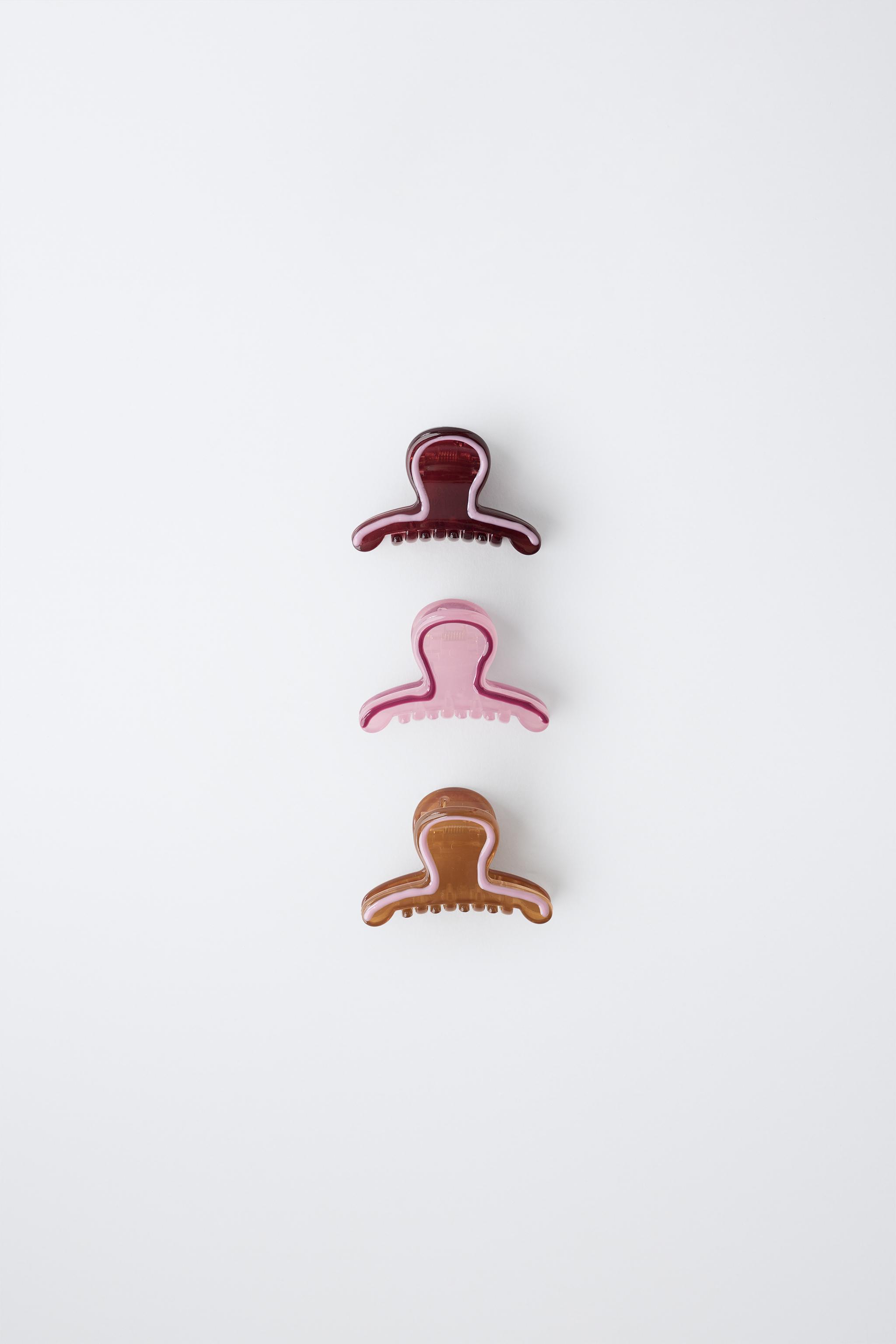 3-PACK COLOR-BLOCK HAIR CLIPS