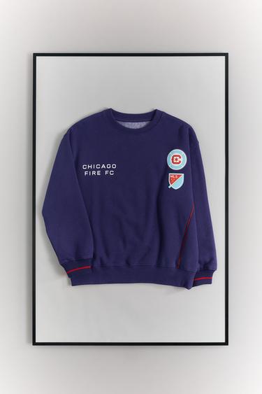 سويت شيرت CHICAGO CF MLS - أزرق مصطبغ الخاص بـ Zara