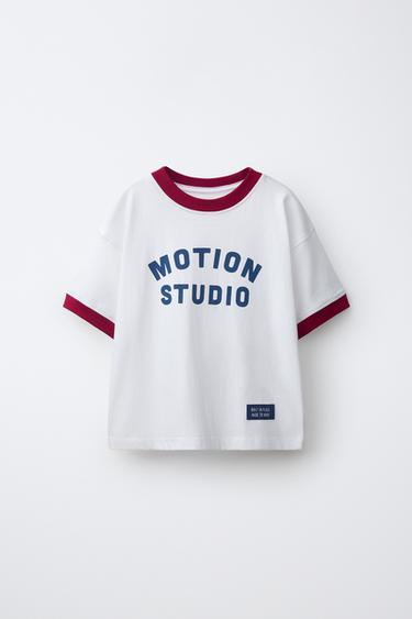 SLOGAN PRINT T-SHIRT - Ecru by Zara