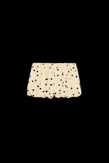SHORT BALLON À POIS - noir/jaune de Zara - Image 0
