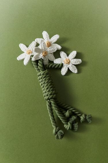 DOG FLOWER BOUQUET TEETHER TOY - Green by Zara