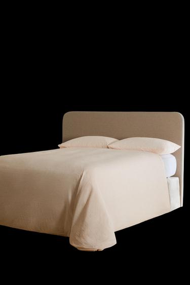 STRIPED TEXTURED DUVET COVER - Pink by Zara