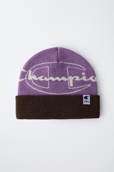 BONNET EN MAILLE CHAMPION ® X ZARA - Mauve de Zara - Image 3