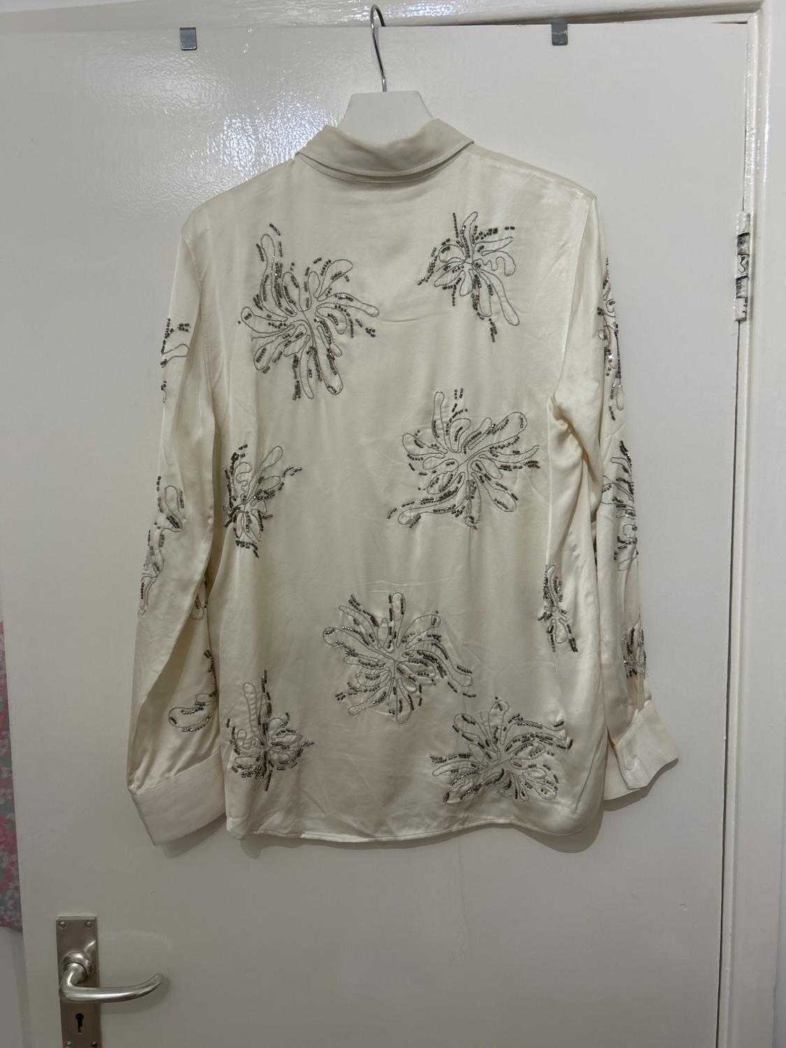 ZW COLLECTION BEADED EMBROIDERY SHIRT - Image 2