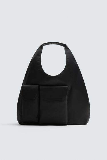 BOLSO SHOPPER MULTIBOLSILLOS - Negro de Zara