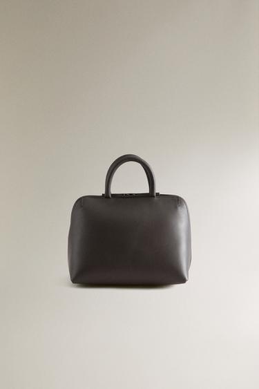 Zara MINI KOŽNA TORBA – Braon – Slika 0