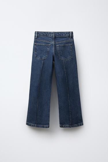WIDE-LEG PINTUCK JEANS - Blue by Zara - Image 1