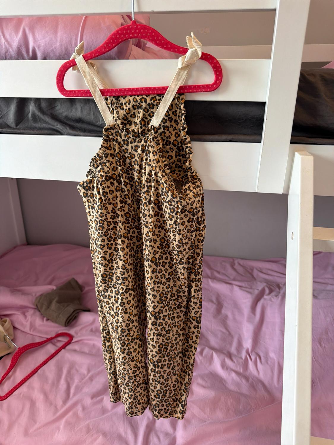 ANIMAL PRINT DUNGAREES WITH BOWS - Image 3