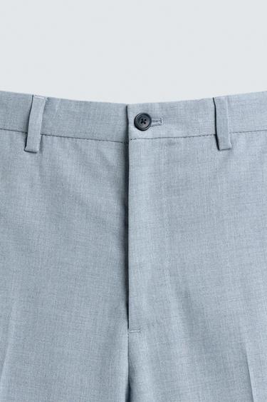 SLIM FIT SUIT TROUSERS - Sky blue by Zara - Image 6