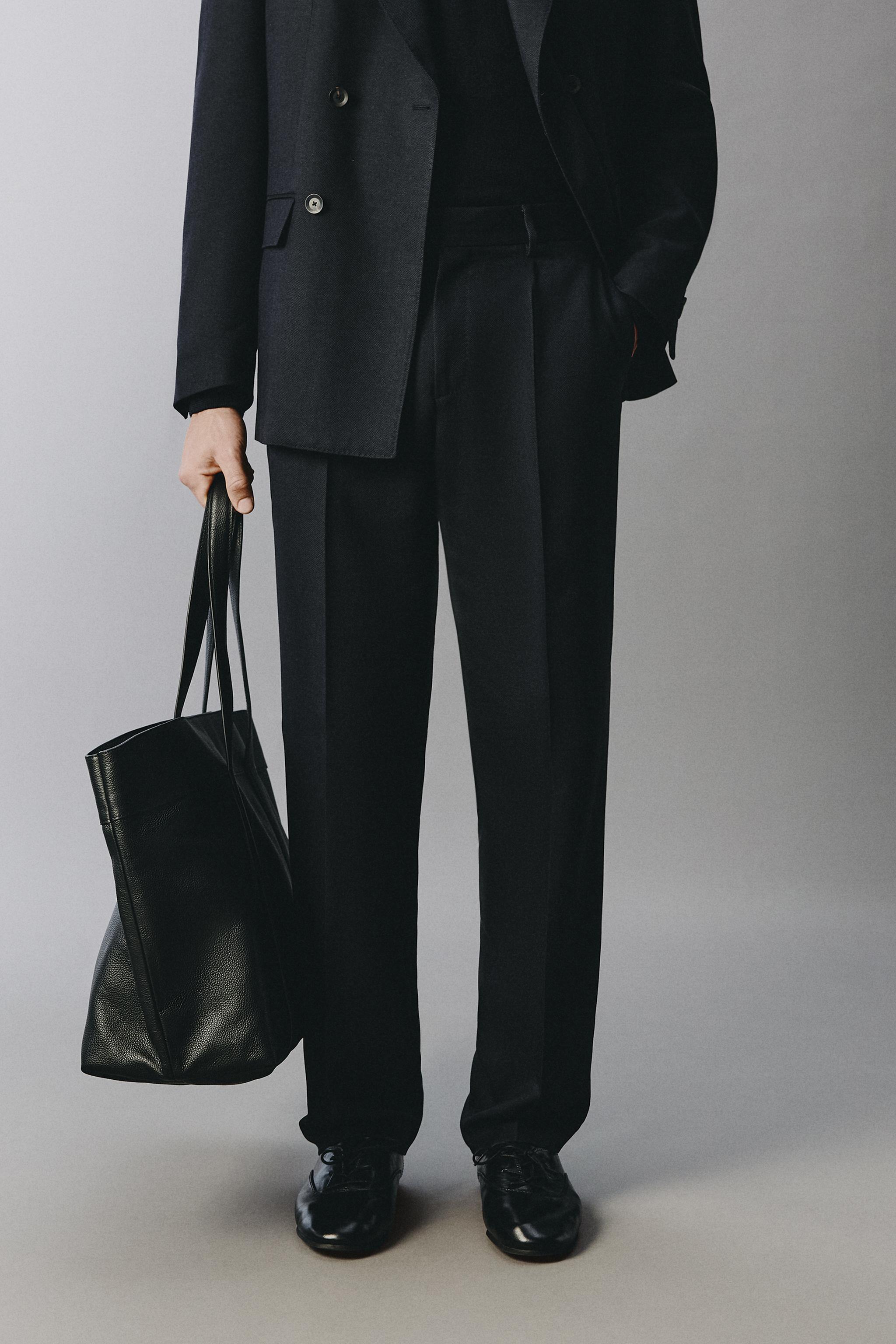 REGULAR FIT SUIT PANTS