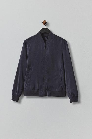 JAQUETA BOMBER LEVE - Azul-marinho da Zara