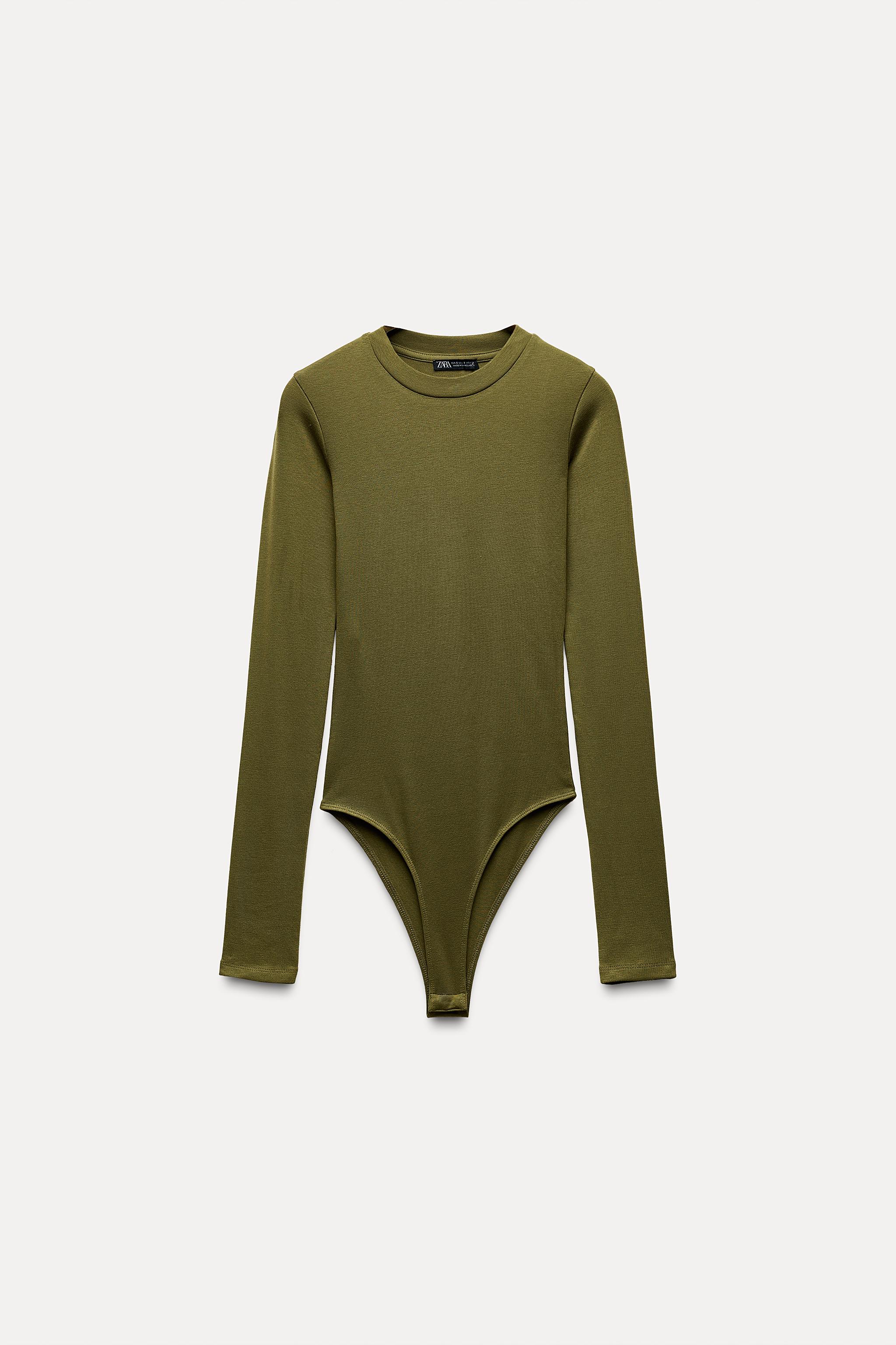 olivedayoⅡ Louise V Neck Bodysuit - Olive | Fashion Nova