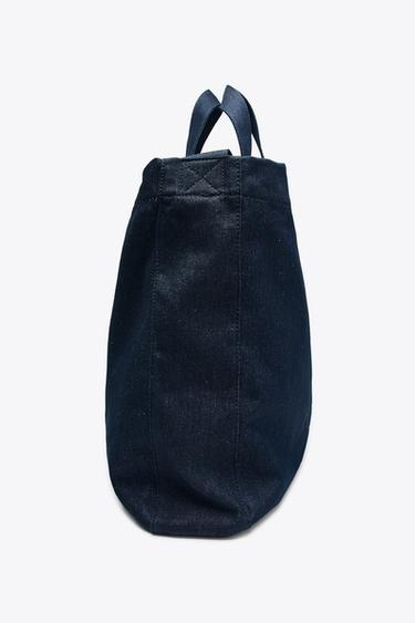 FABRIC TOTE BAG X FANGLU LIN - Blue by Zara - Image 5