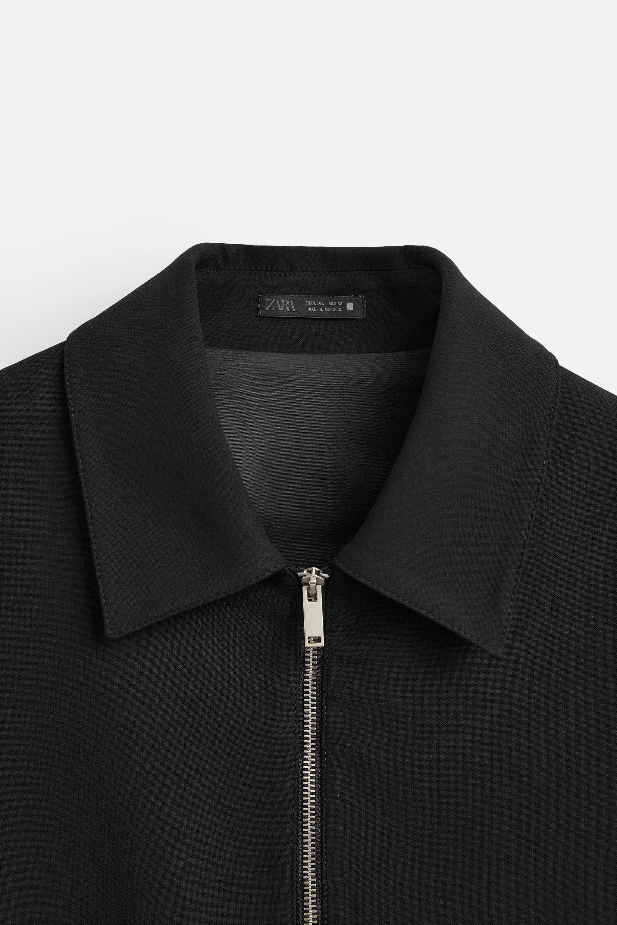 CROPPED FIT ジャケット - ブラック | ZARA Japan / 日本