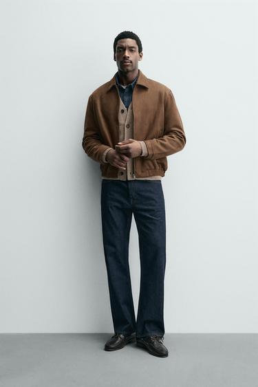 FAUX SUEDE JACKET - Brandy by Zara - Image 0
