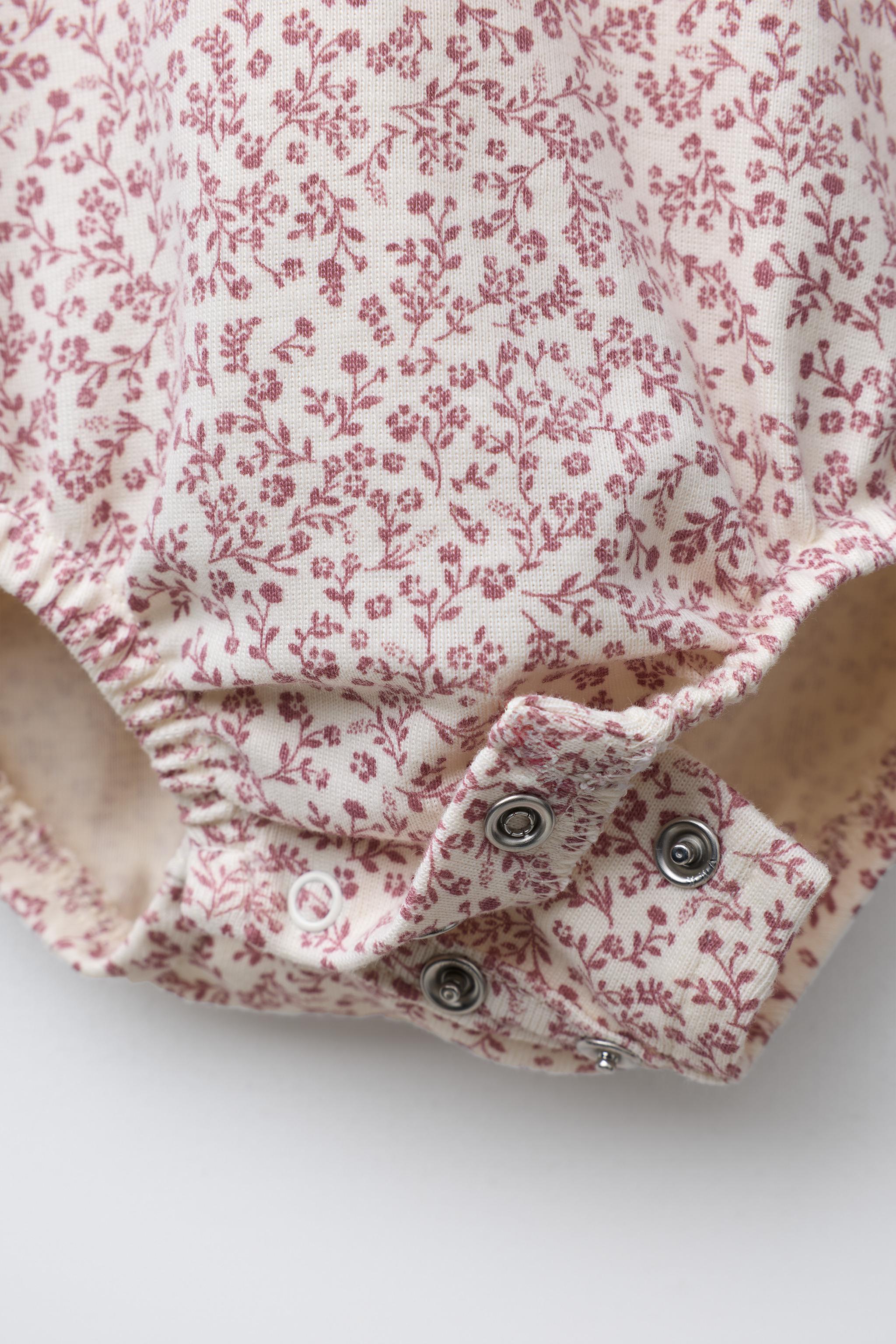 FLORAL BODYSUIT AND LEGGINGS SET