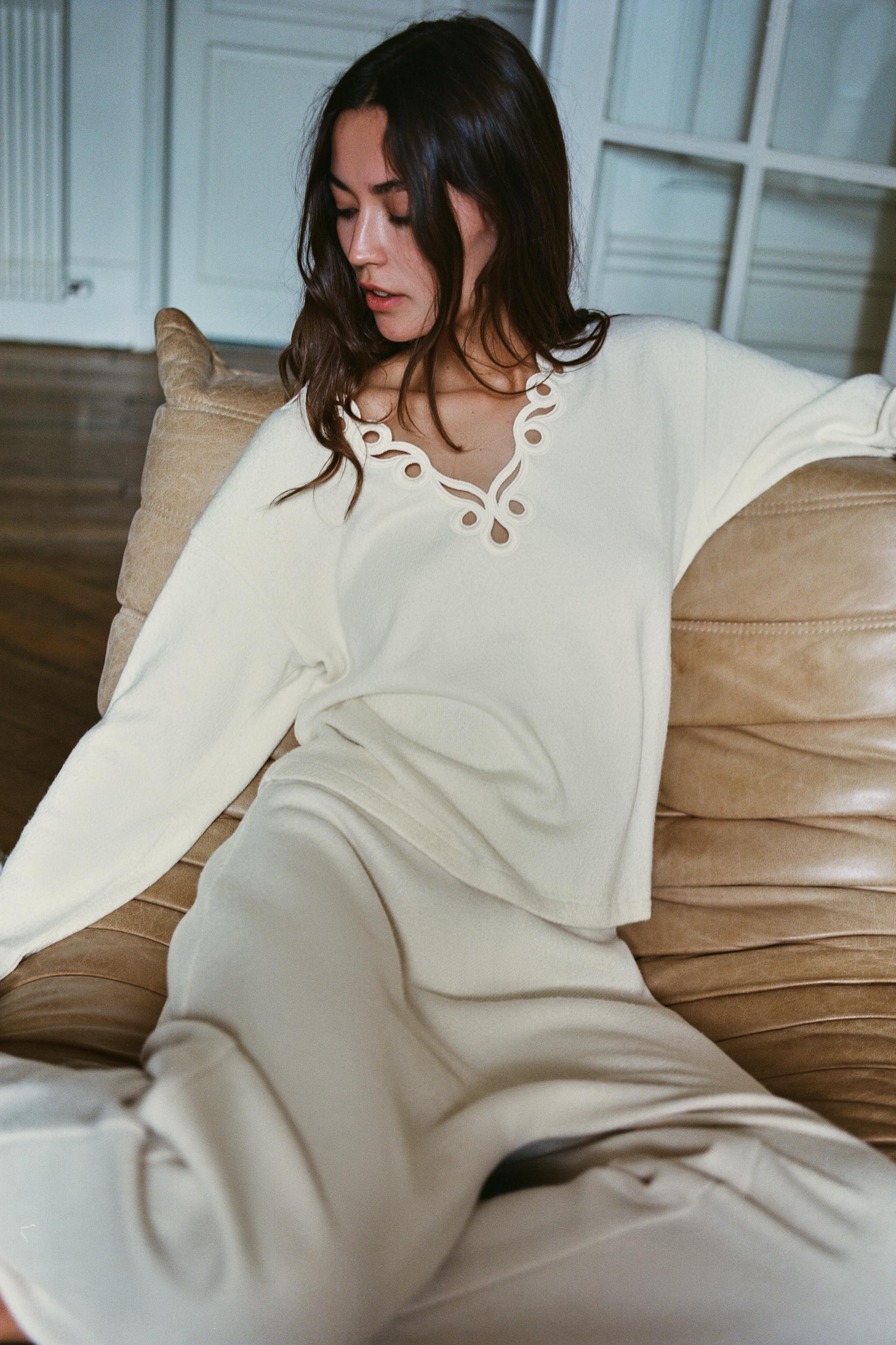 Soft Trim Sweater by Zara
