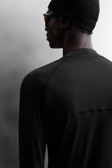 T-SHIRT RUNNING PREMIÈRE COUCHE - Noir de Zara - Image 4