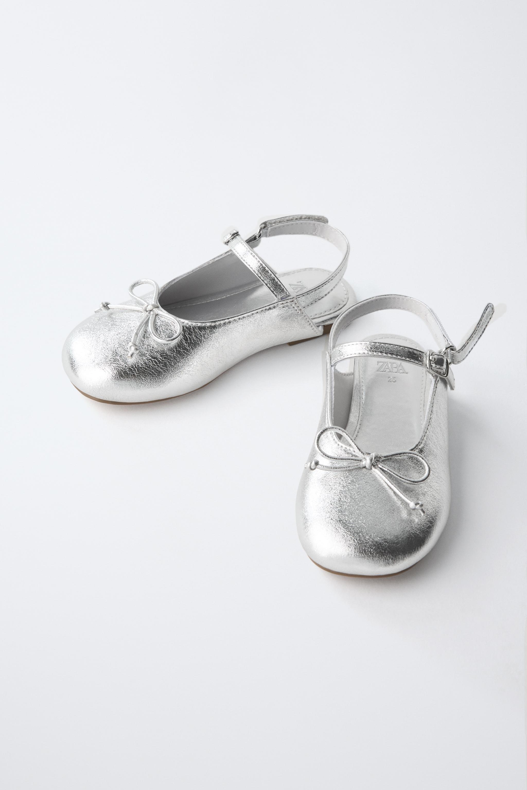 METALLIC SLINGBACK FLATS