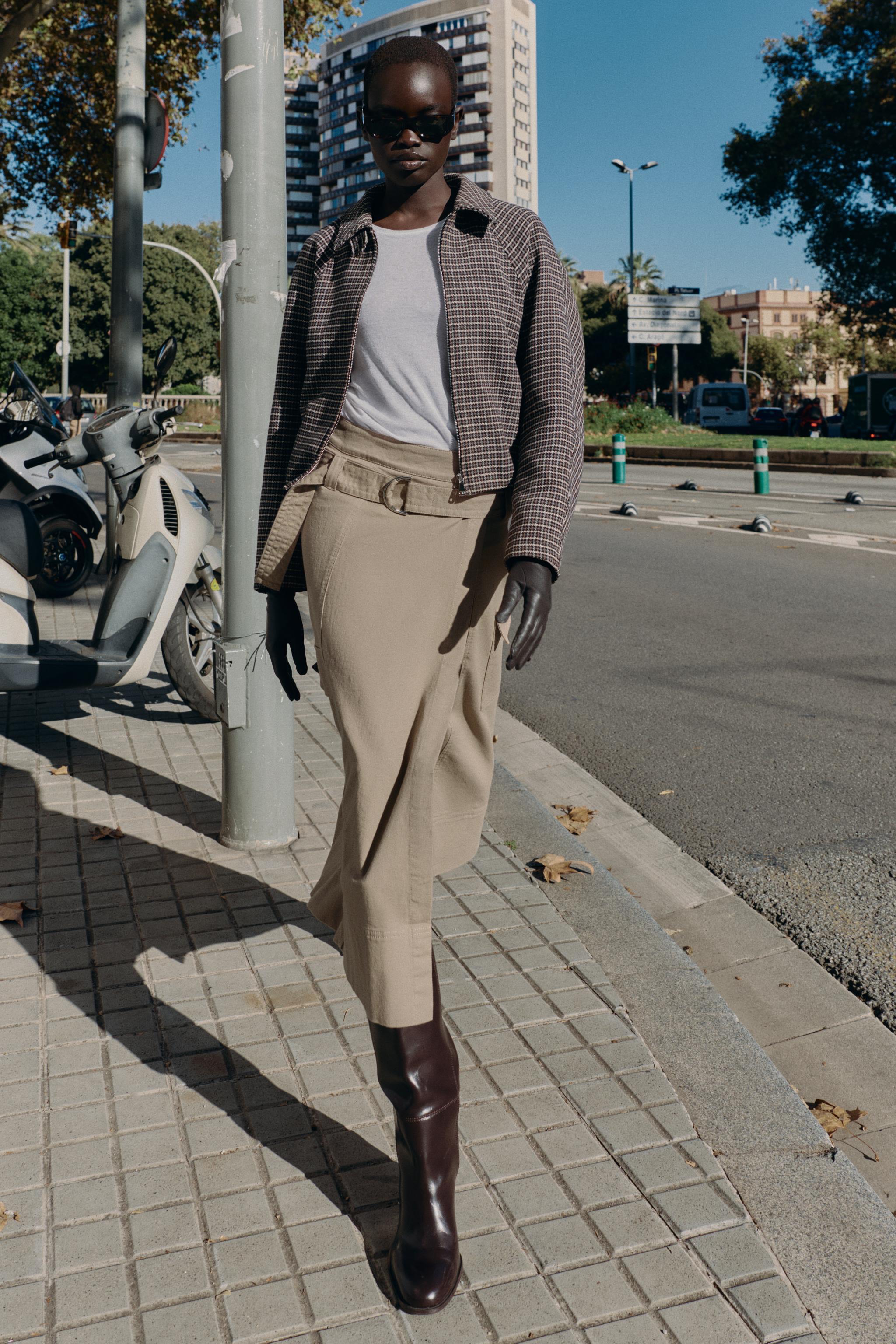 HOUNDSTOOTH PADDED BOMBER JACKET