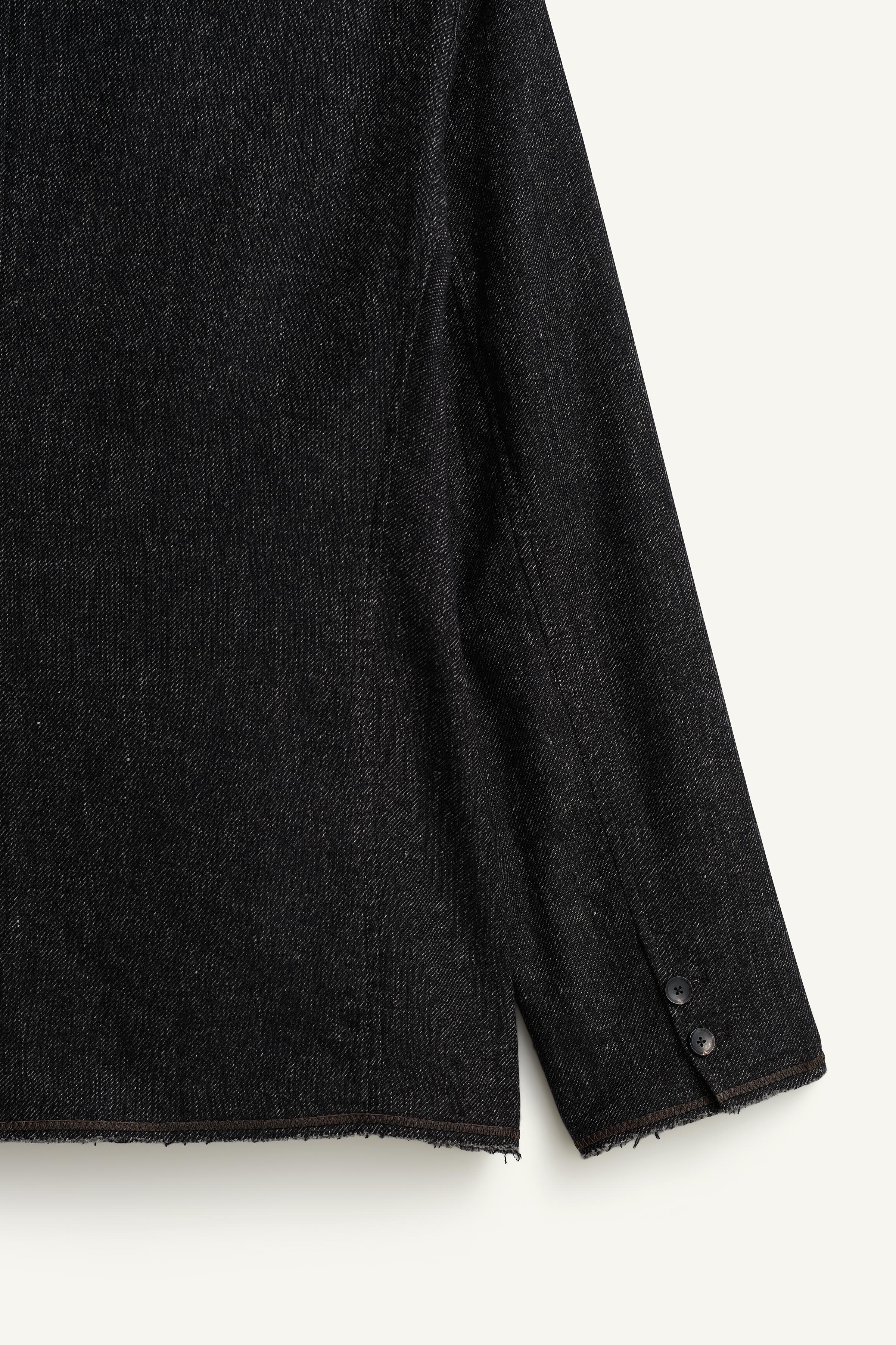 VESTE RELAXED FIT SANS COL