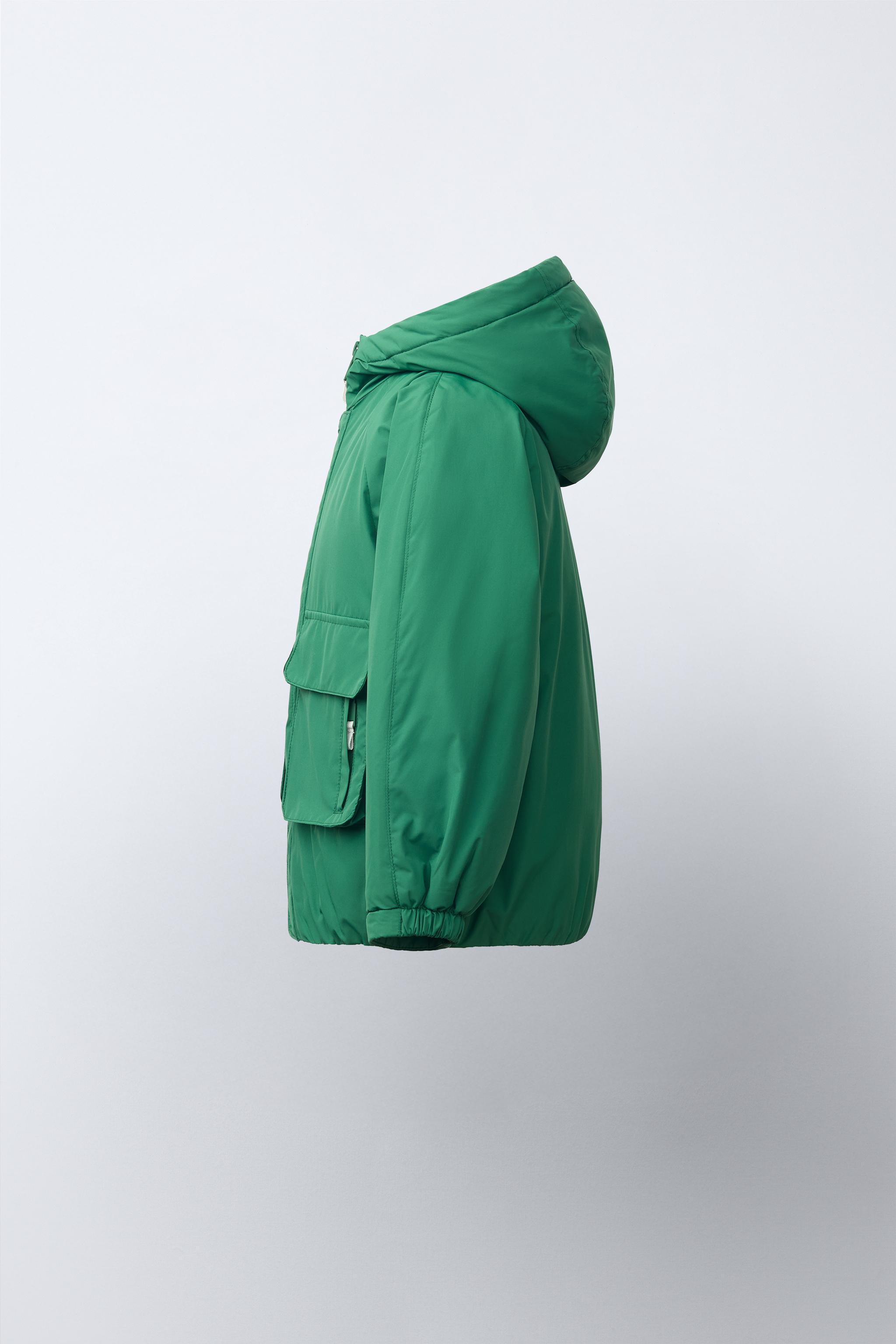 Детские куртки Zara WATER REPELLENT CONTRAST DETAIL PARKA — фото 4