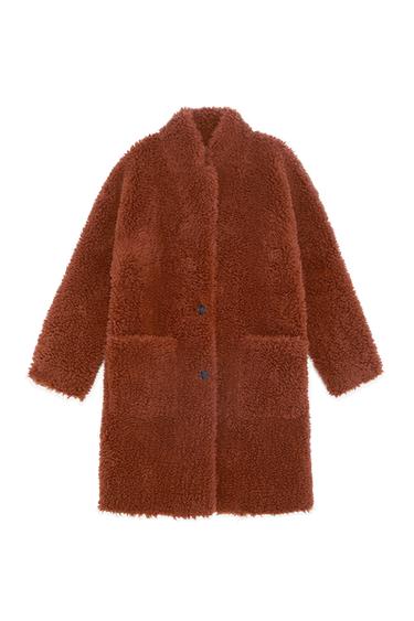 DOUBLE FACED FAUX FUR COAT