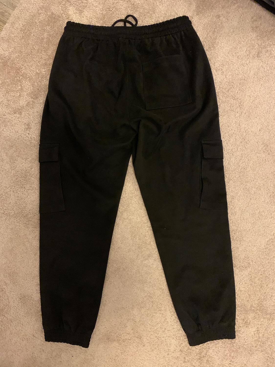 FAUX SUEDE CARGO TROUSERS - Image 2