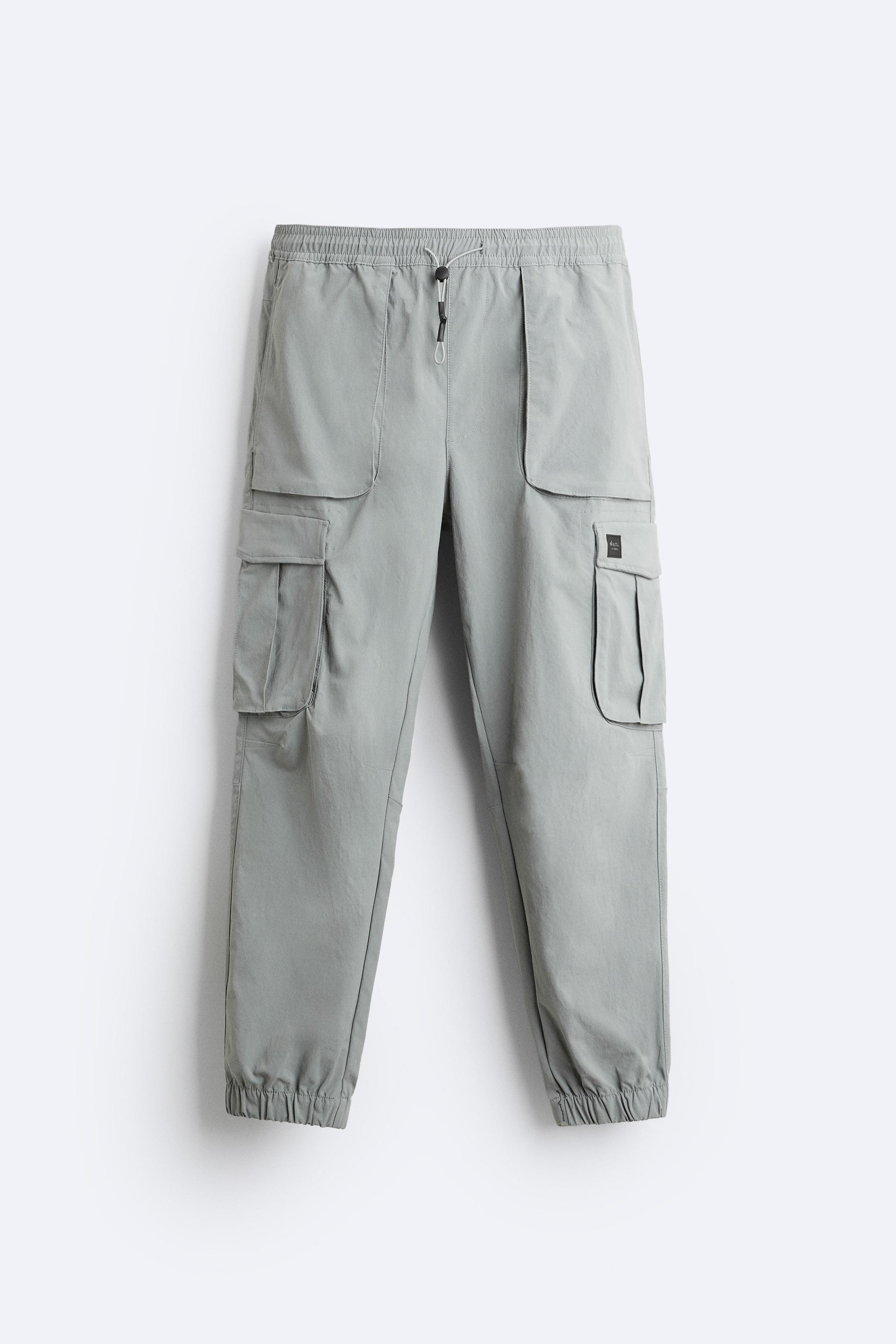 JOGGER WAIST CARGO PANTS - Black | ZARA United States