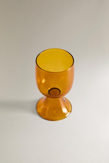 SHORT COLOURED BOROSILICATE GLASS X COLLAGERIE - Ochre by Zara - Image 1