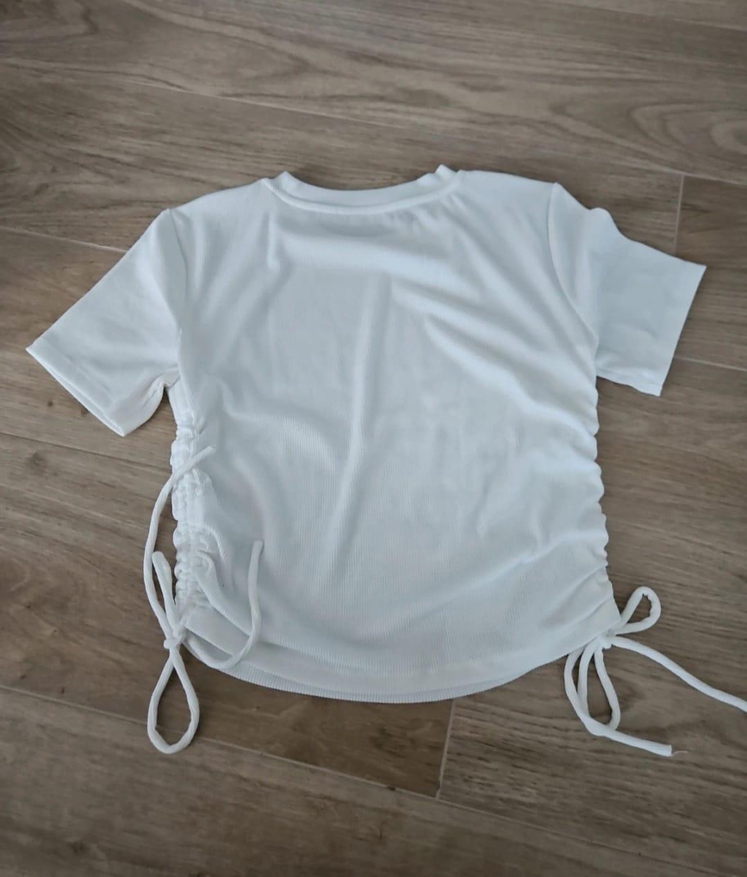 RIBBED TOP WITH GATHERING - Image 2