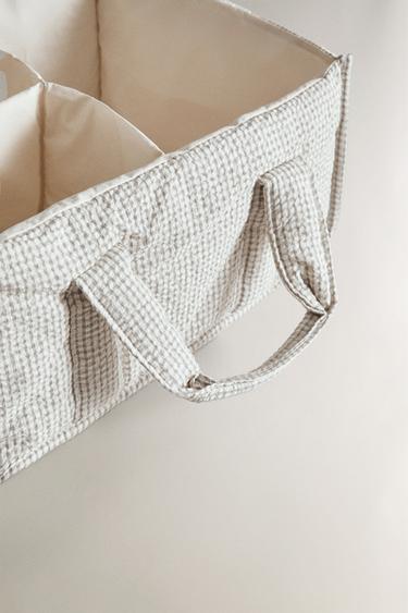 ORGANISATEUR DE BUREAU ENFANT CARREAUX VICHY - Gris de Zara - Image 2