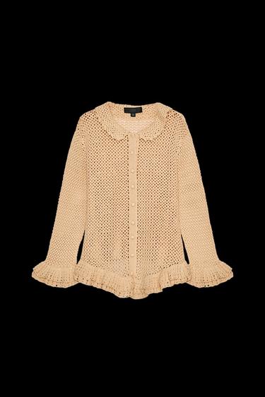 CHAQUETA PUNTO CROCHET - Arena de Zara - Imagen 0