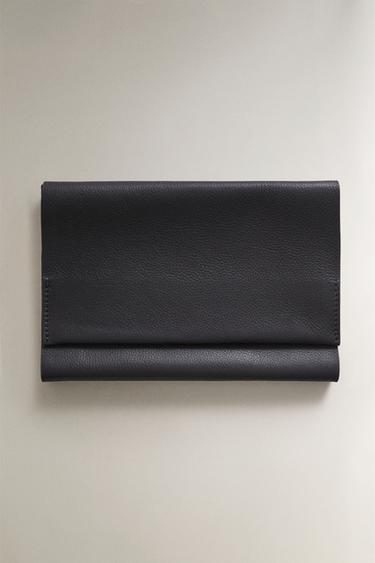 A5 LEATHER COVER NOTEBOOK - Blue by Zara - Image 0
