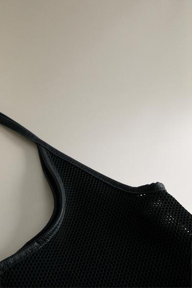 KNIT TOTE BAG - Black by Zara - Image 4