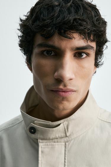 LIGHTWEIGHT COTTON JACKET - Stone by Zara - Image 4