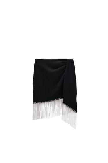 RHINESTONE FRINGE SKIRT - LIMITED EDITION