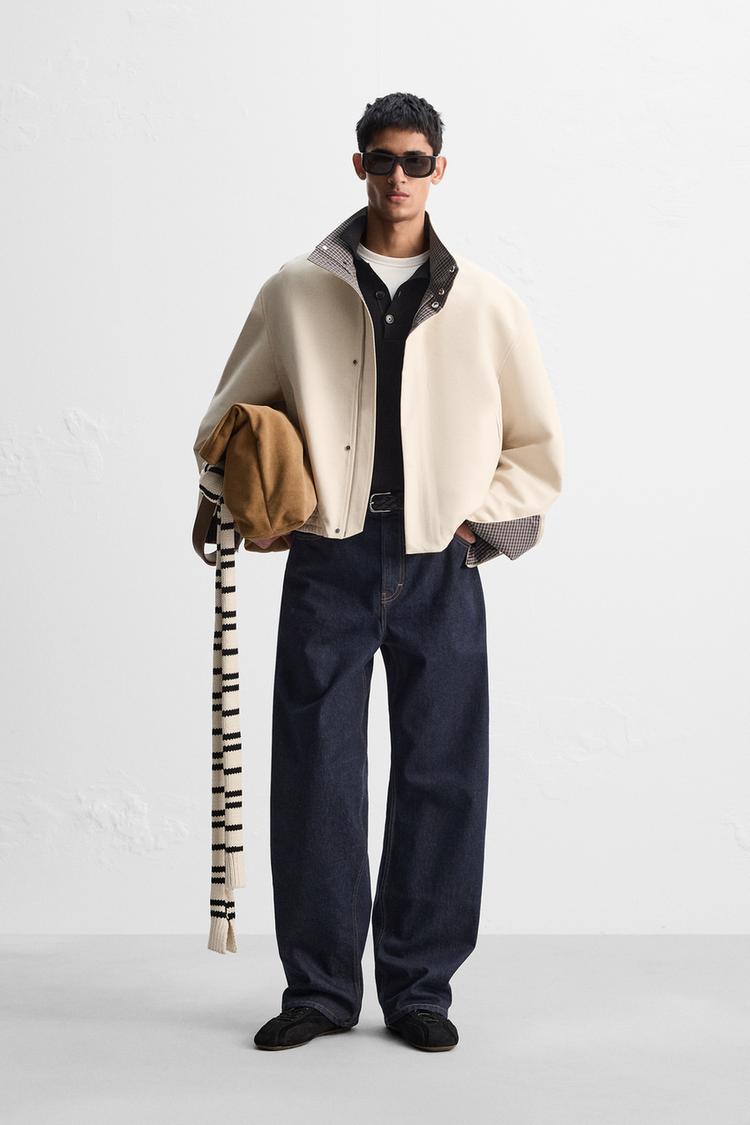 コントラスト LIMITED EDITION ボンバージャケット - サンド | ZARA 