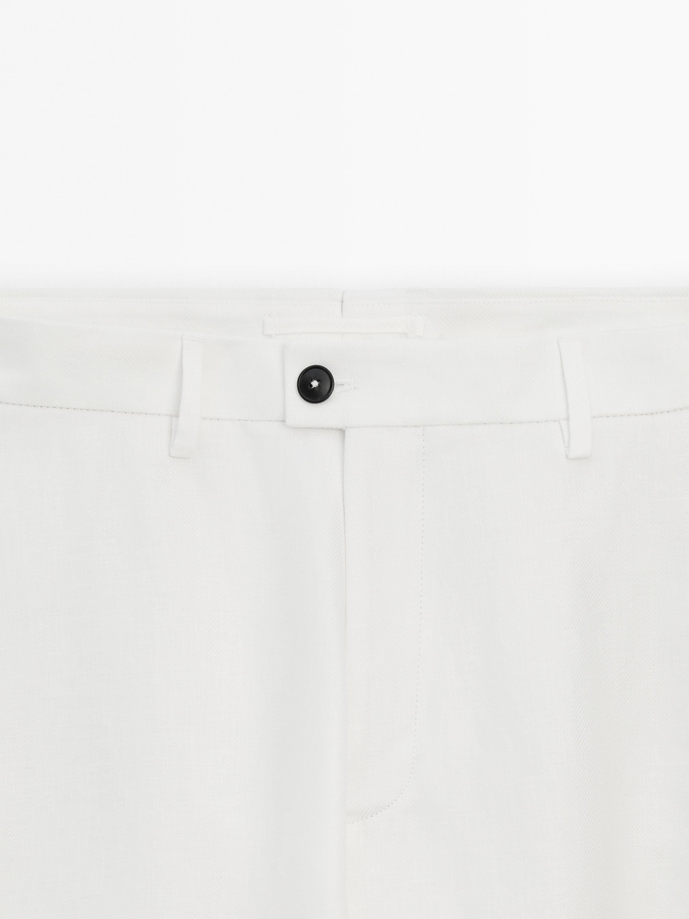 Pantalon de costume 100 % lin