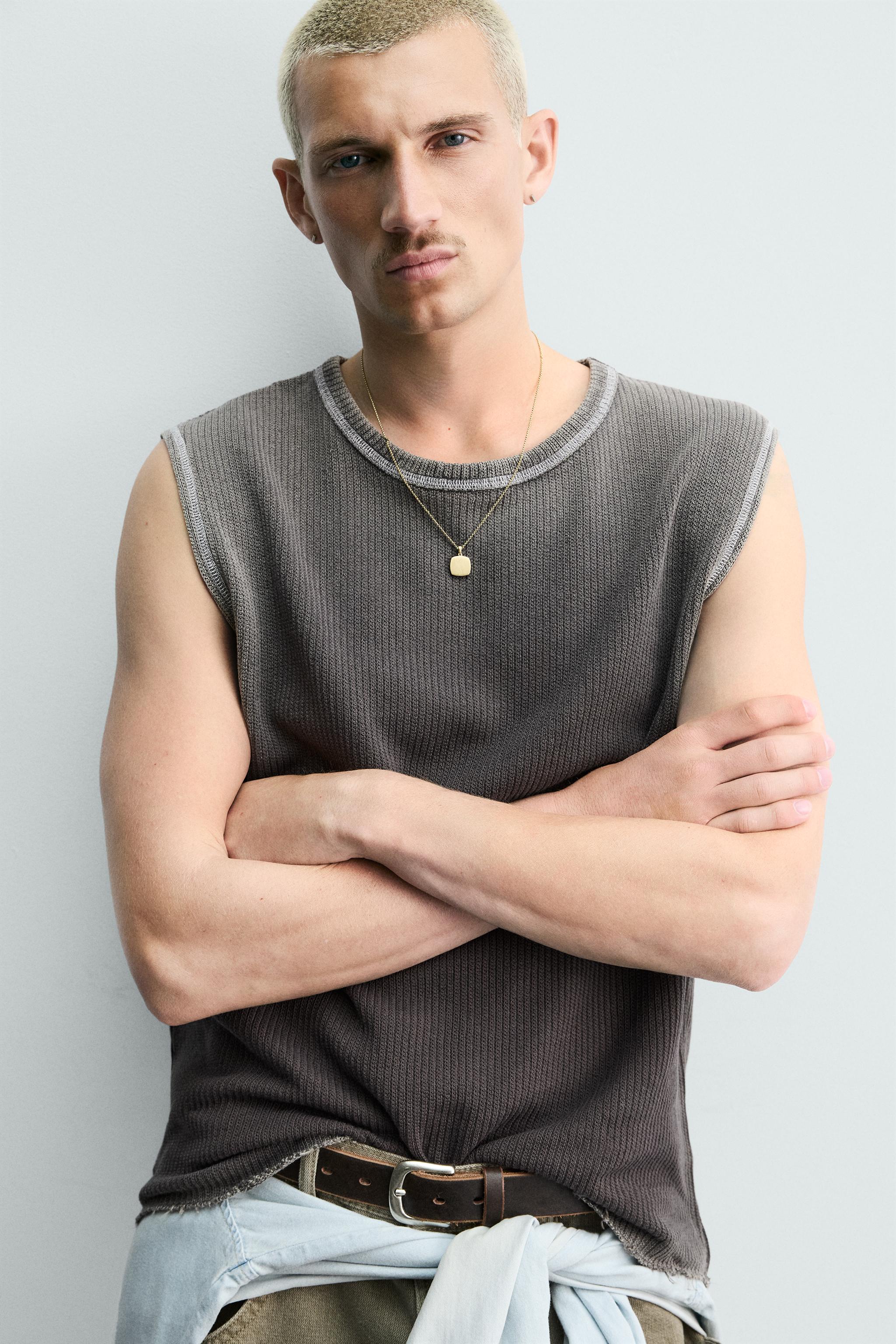 WASHED KNIT TANK TOP
